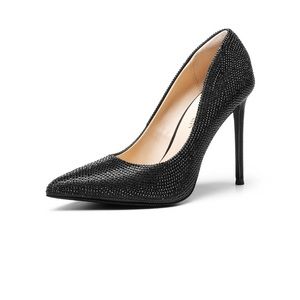 Women 4 Inches Stilettos High Heel Pointed Toe Slip On Wedding Pump Shoes